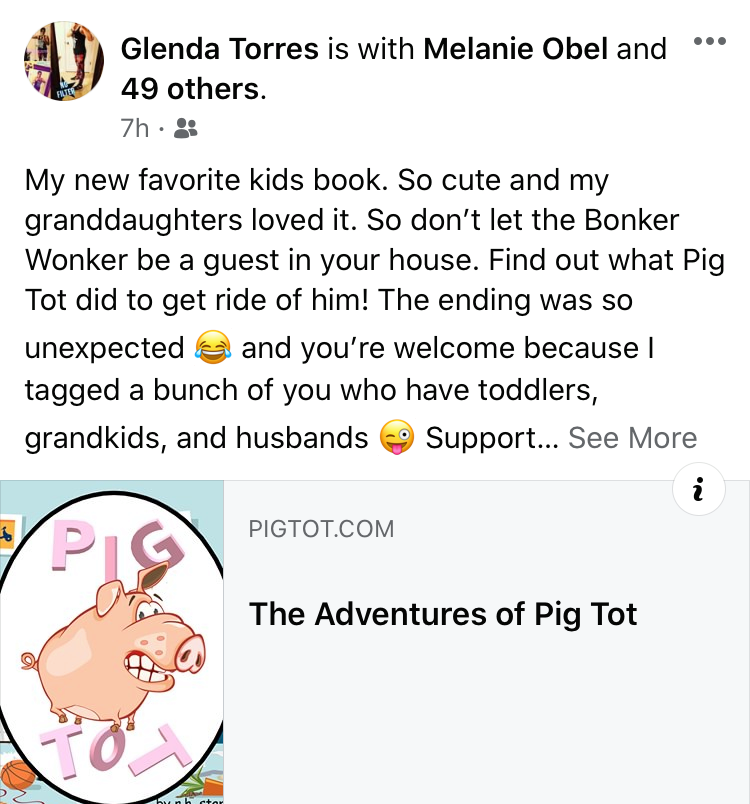 Pig Tot Children's book on Amazon