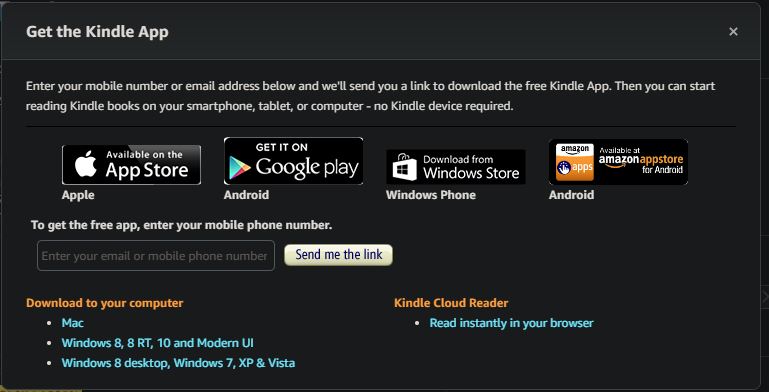 Free Kindle app